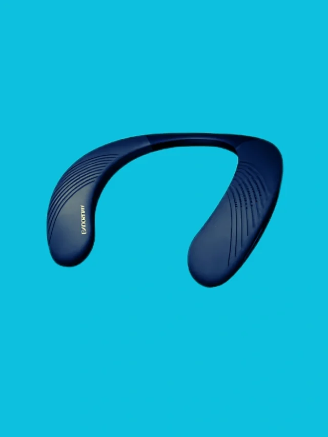 Oraolo Blue Wireless Neckband Bluetooth Speakers
